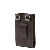 グッチ グッチシマ ネックポーチ フォンホルダー 125848 ダークブラウン レザー レディース GUCCI 【中古】